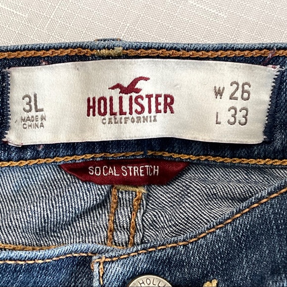 🌟Sold 🌟HOLLISTER social stretch skinny jeans W26 L33 3L - Picture 5 of 12